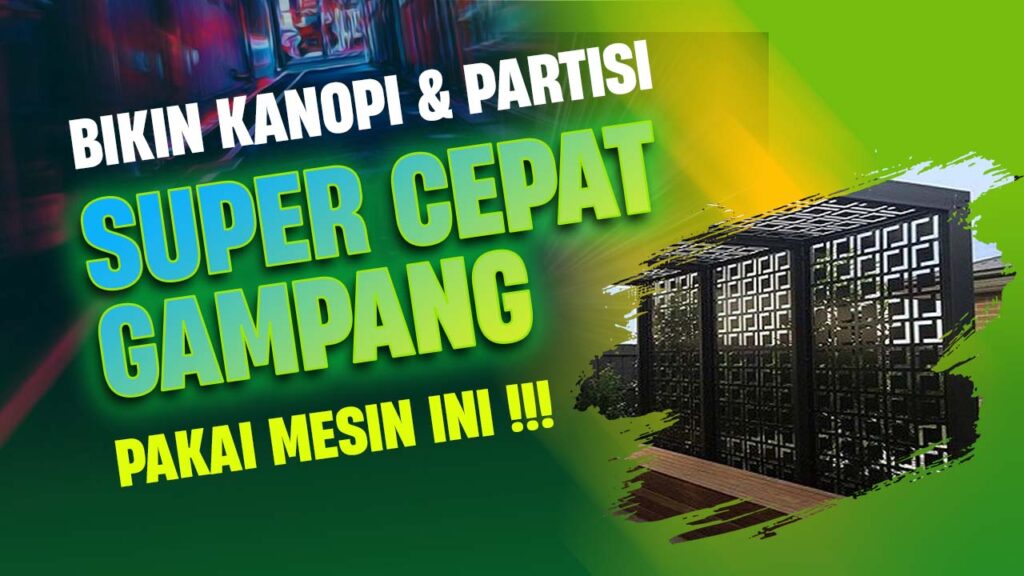 Membuat Ornamen Pagar dan Kanopi Minimalis dengan Mesin Laser Cutting Metal Modern